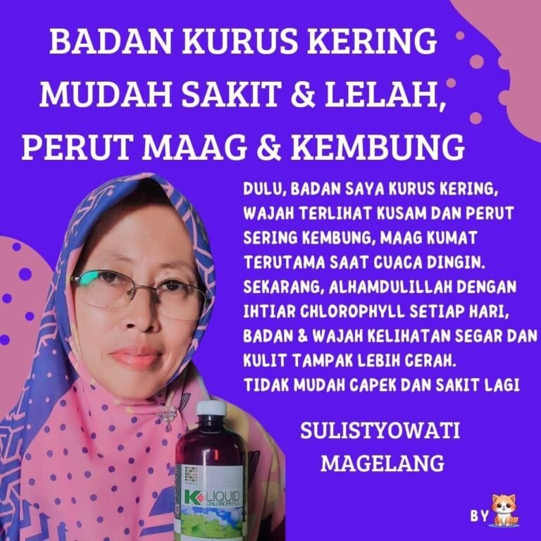 Home badan semakin sehat setelah minum klorofil